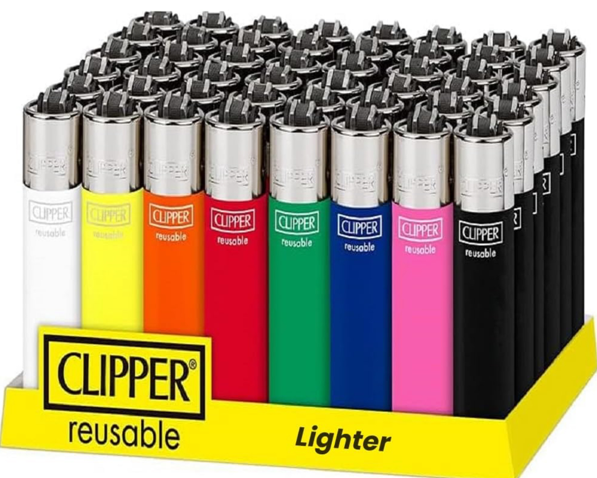 Clipper Lighter Multi -Colour Plain (Pack of 40)